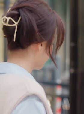 爱情有烟火王楚然钱菲同款金属高级感大号抓夹女盘发后脑勺抓夹