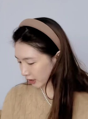 发箍韩版纯色高卢顶头箍