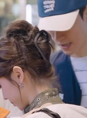 花儿与少年张雅琪同款发抓女韩版简约高级感外出盘发抓夹后脑勺夹