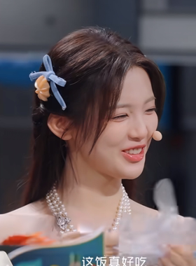 杨超越同款蝴蝶结侧边发夹女卡通仿真曲奇搞怪夹子刘海碎发夹发卡