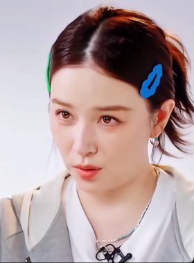 乘风破浪阚清子同款糖果色波浪云朵BB夹子甜美少女侧边夹刘海发夹
