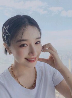 发夹韩版水钻五角星侧边夹子