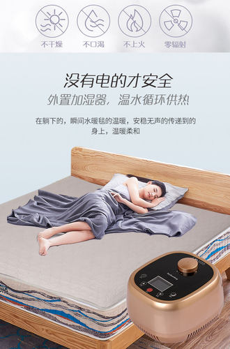 水暖毯床垫水热毯电热无辐射水循环水疗毯单人双人电褥子静音恒温 - 图0