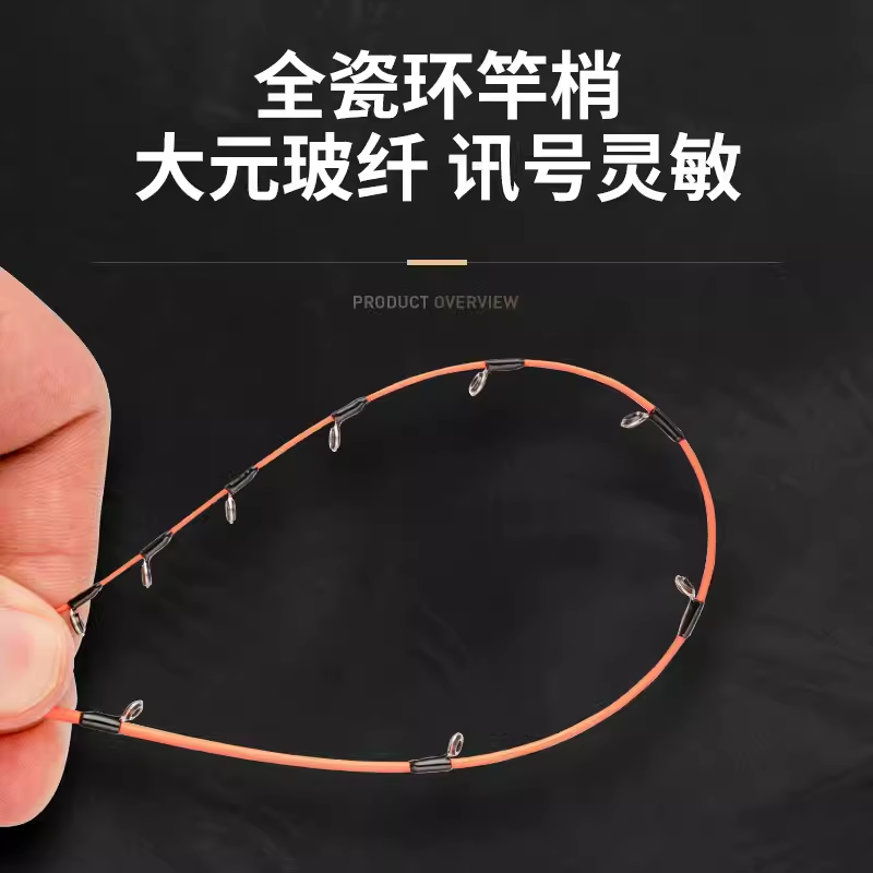 幻影筏AX二代1.7米1.9米海筏竿抛投筏玻纤竿梢海钓筏钓竿船筏排筏 - 图0