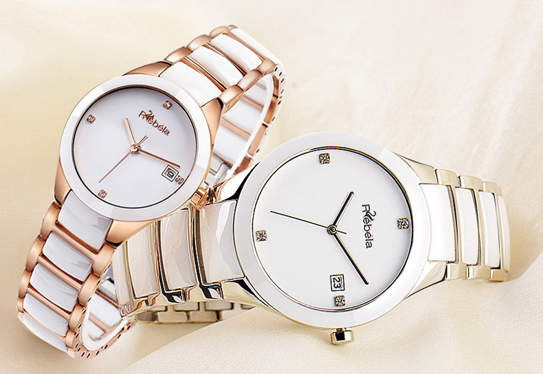 瑞贝拉正品陶瓷女士简约时尚手表 rebela国产腕表