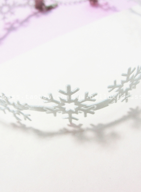 雪花白色圣诞CHOKER项链