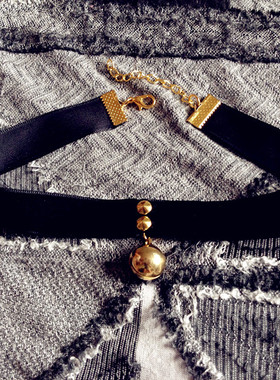 明星同款软妹风女仆cos铃铛项圈