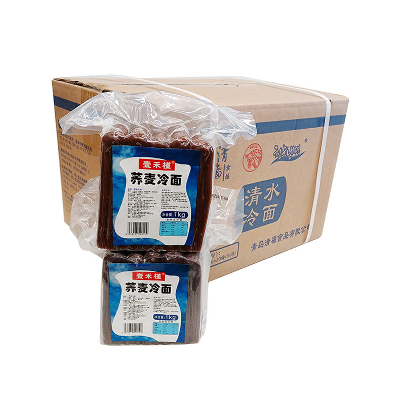 整箱壹禾槿荞麦冷面1Kg*20袋朝鲜冷面东北延吉风味商用朝鲜族冷面-图3