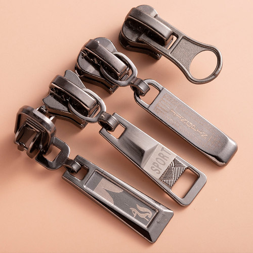 拉链配件被套书包拉锁头衣服通用5号金属拉链头3号8号拉头可拆卸 - 图0