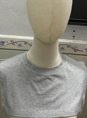 男女通用纯棉圆领假领子多功能叠穿t恤假领口打底假衣领套头假领
