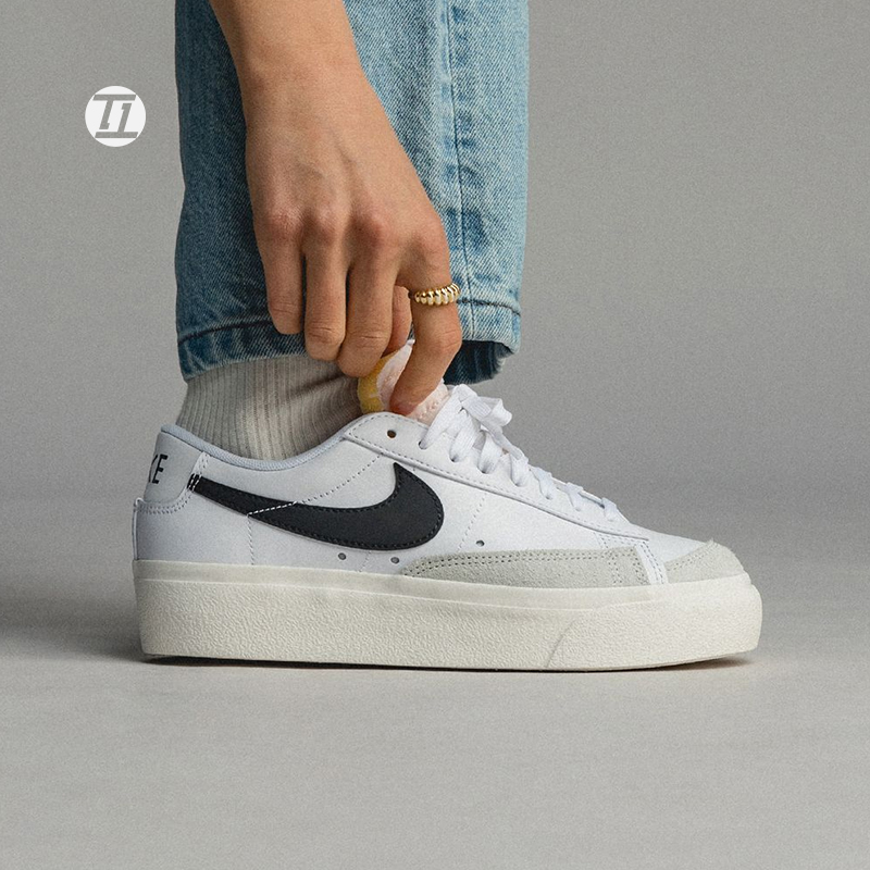 活动 耐克NIKE BLAZER LOW 开拓者男女低帮果冻板鞋 DC4769-103 - 图1