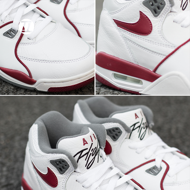 NIKE Air Flight 89耐克AJ4兄弟款白红高帮篮球鞋 BQ4212-100-103-图2