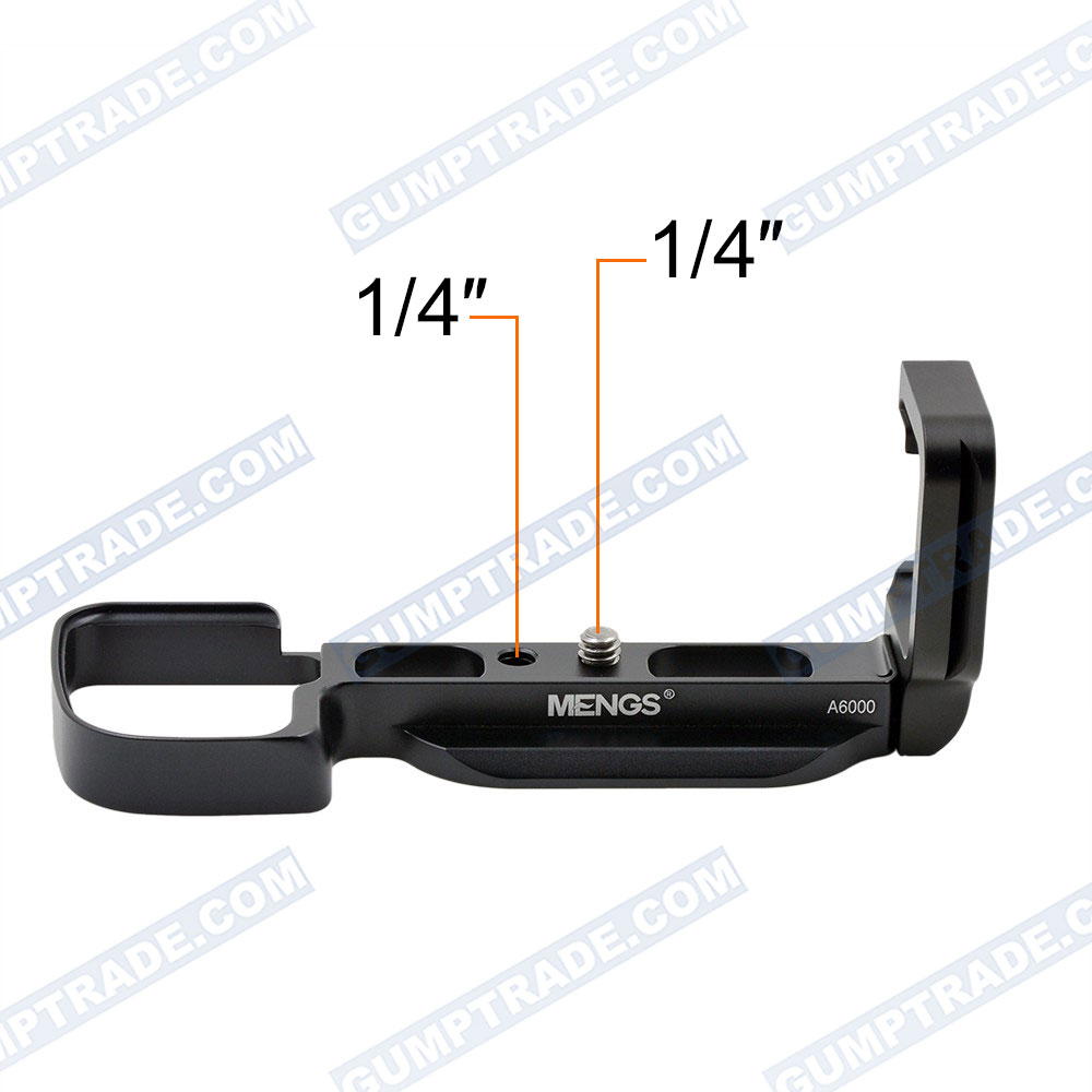 MENGS A6000铝合金L型快装竖拍板手柄微单支架相机阿卡云台三脚架 - 图0