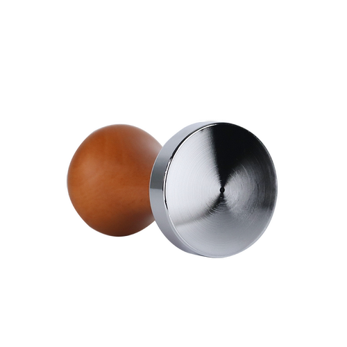 木柄压粉器 不锈钢实心压粉锤 压粉机51mm58mm咖啡压粉器压粉垫53 - 图2