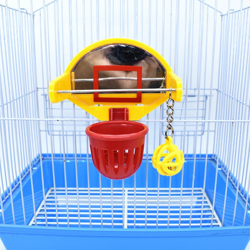 Parrot bird toy trains shooting and chewing intelligence