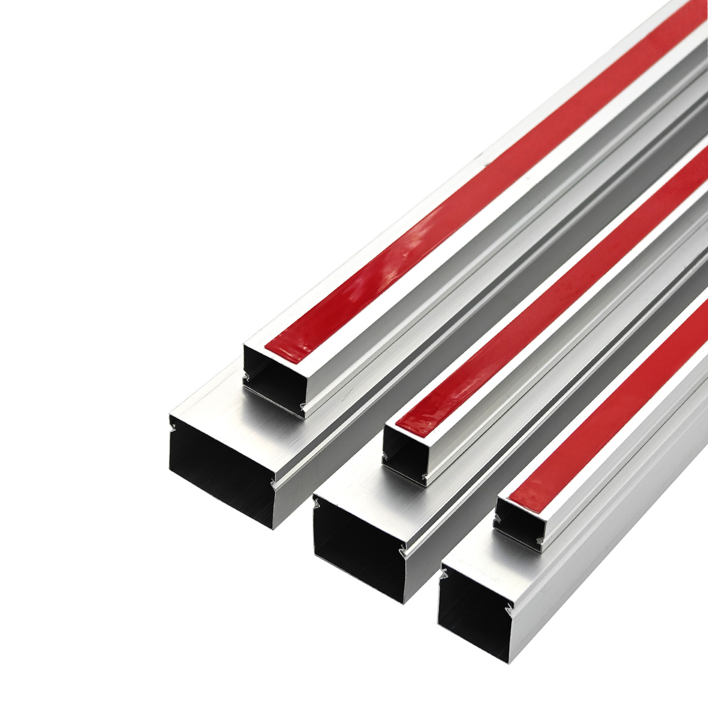 铝合金线槽外开式明装方线槽墙面装饰布线卡扣式穿线电槽带胶自粘,淘宝优惠券,粉丝福利购,淘宝优惠卷