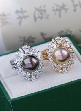 DIY配件S925纯银微镶戒指托指环