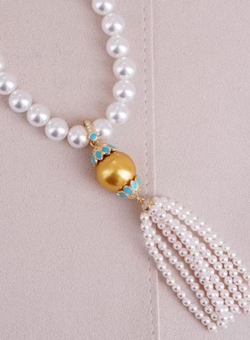 DIY手工制作珍珠项坠多功能开口吊坠银饰 s925纯银全孔流苏配件