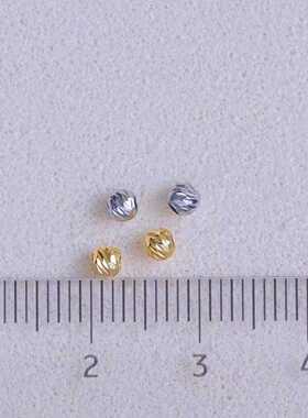 s925纯银时尚珍珠项链手链毛衣链隔珠 手工diy制作直管串珠装饰品