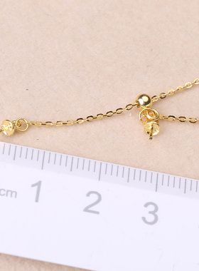 DIYS925纯银双珠手工饰品吊坠