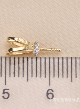 DIYs925兔子头珍珠半成品项链