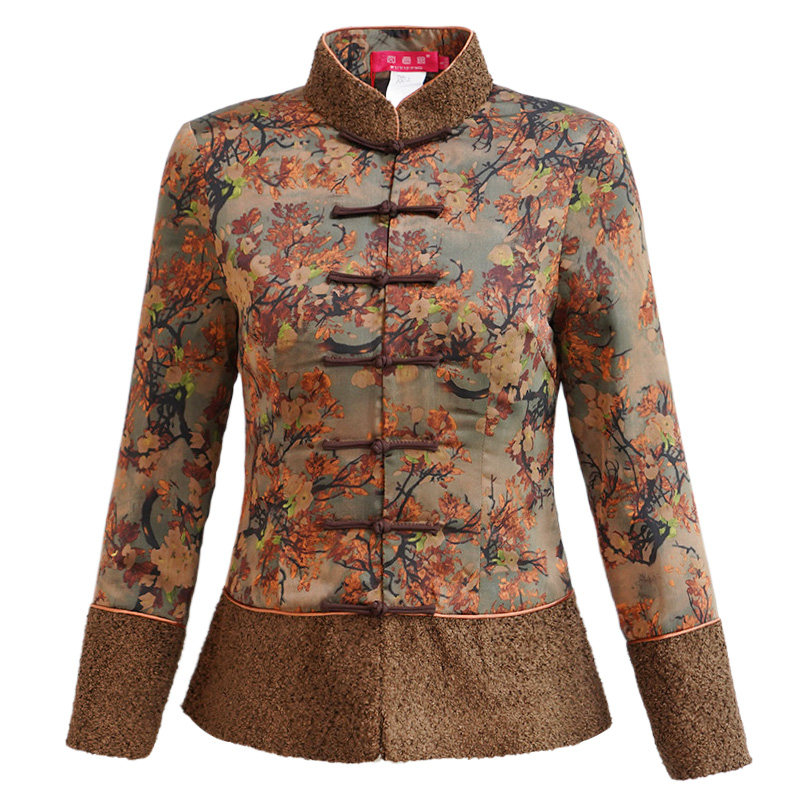 如意风冬季唐装中国风小棉袄旗袍 如意风凤姿上衣