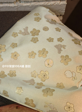 高颜值国风玉兔桂花手腕袋收纳包