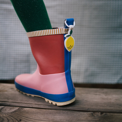 荷兰Sticky lemon儿童橡胶雨鞋男女宝短筒防滑雨靴 不下雨也可穿 - 图2