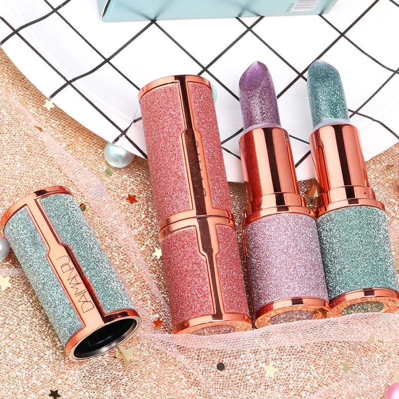 Glitter Matte Temperature Change Lipstick Waterproof Long - 图2