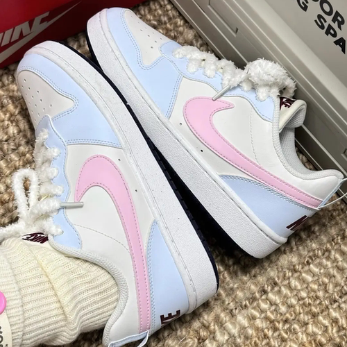 Nike Court Borough 海盐奶泡甜妹可爱情侣温柔百搭女款低帮板鞋 - 图2