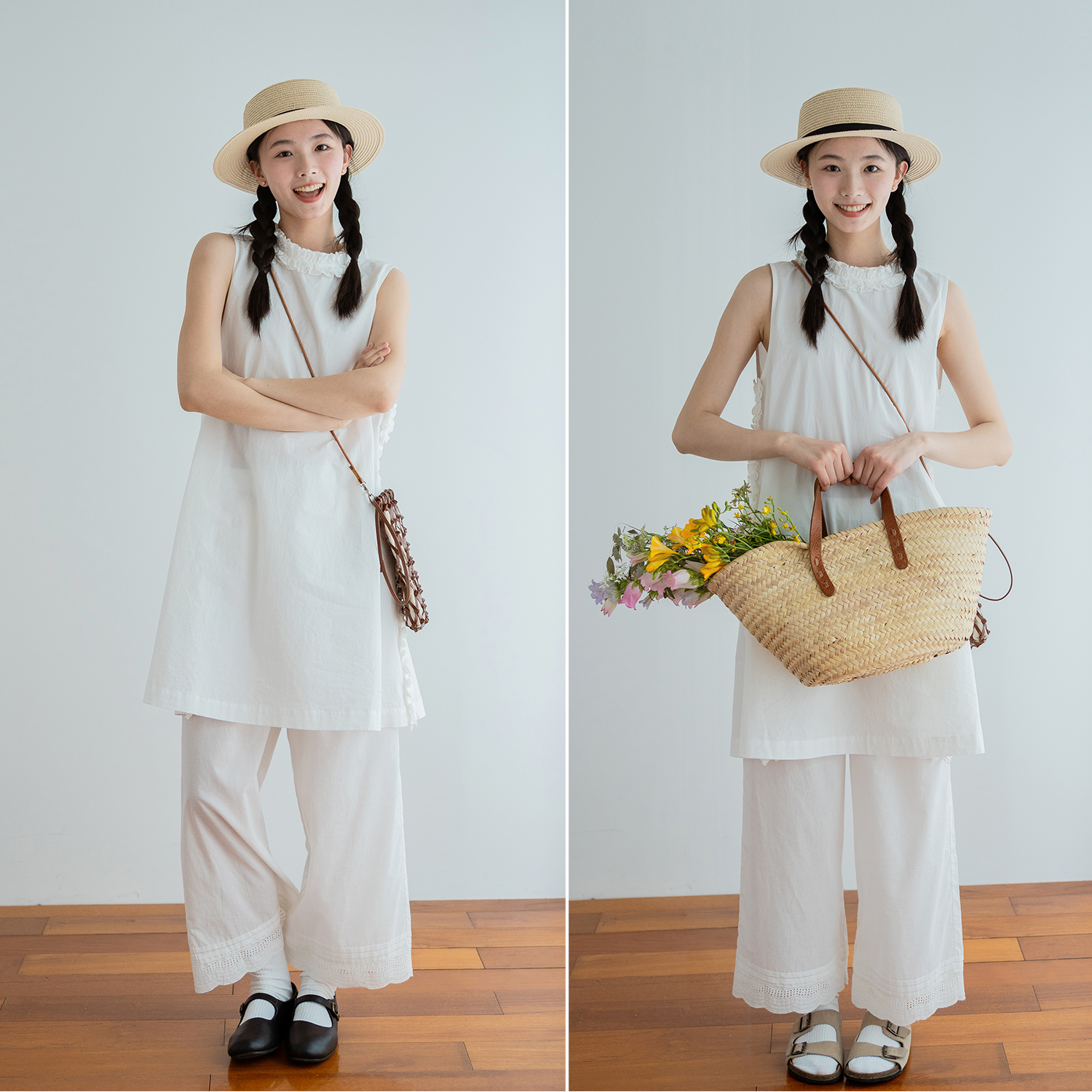 古苔「叠穿衬裤」早秋基础百搭打底裤 日系风小个子叠穿100棉裤子 - 图2