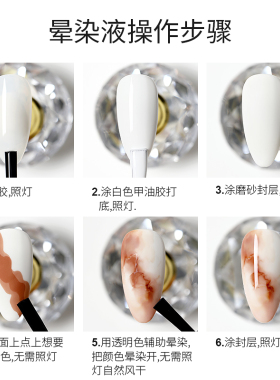 莫兰迪晕染液彩绘渐变大理石纹