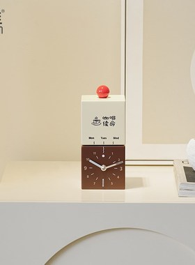 WOZOOeM屋准美式简约办公桌摆件座钟摆台式创意轻奢钟表家居装饰