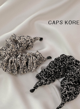 CAPS KOREA ｜简约碎花发量少小号防滑紧实香蕉夹竖式高马尾发夹