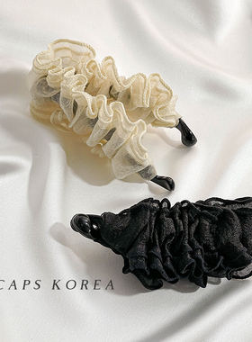 CAPS KOREA｜气质布艺香蕉夹竖夹2024年新款后脑勺盘发防滑马尾夹