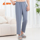 Tongniu Liquid Ammonia High Count Cotton Home Men's Pants 2026 Spring and Summer New Pajamas Home Men's Pants NK188