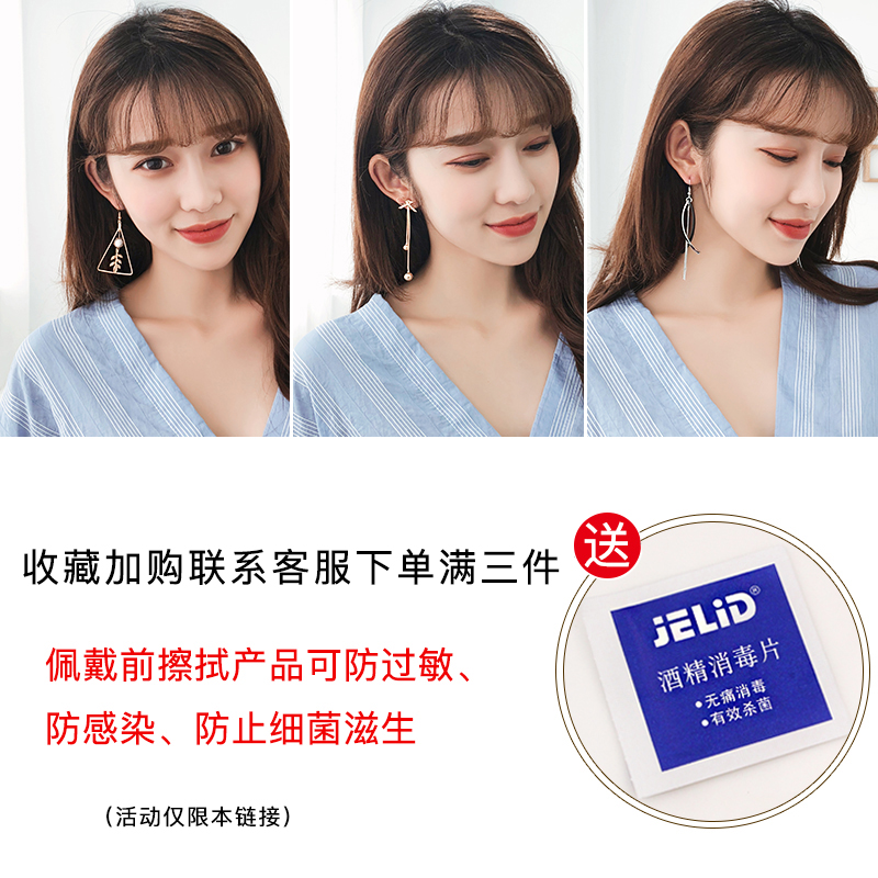耳饰 韩国百搭气质耳钉网红耳环女长款简约个姓耳坠冷淡风显脸瘦 耳饰 韩国百搭气质耳钉网红耳环女长款简约个姓耳坠冷淡风显脸瘦