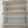 Kitchen storage rack, one-layer microwave oven storage countertop rack, cabinet layered wardrobe compartment heater baking rack