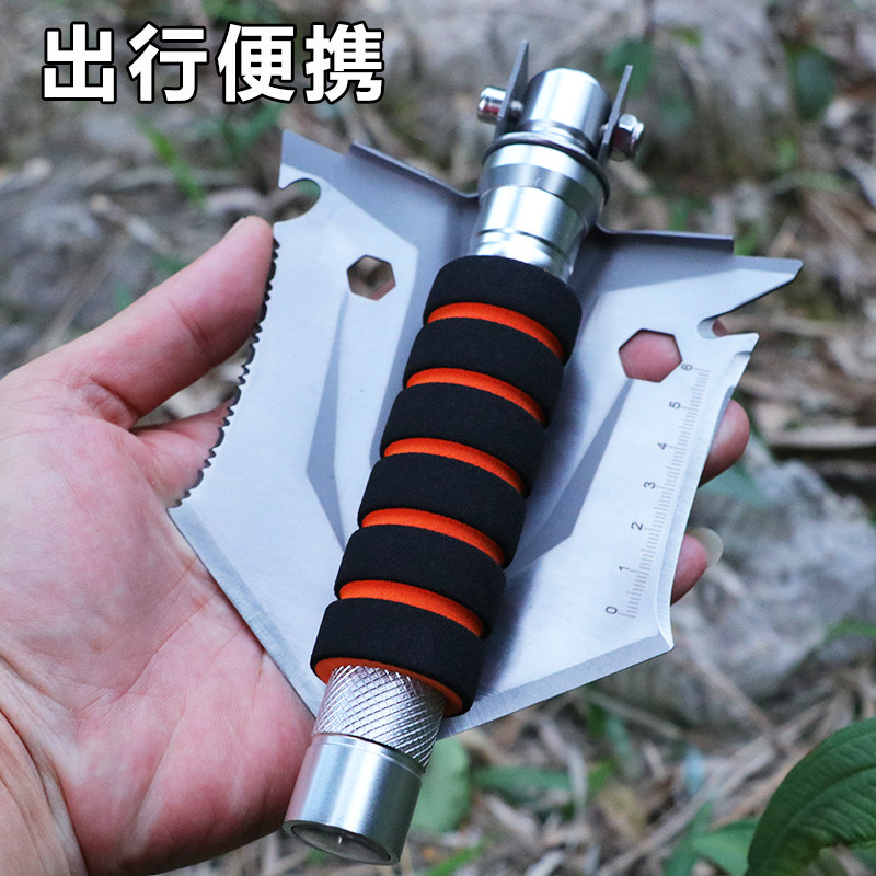 户外用品锰钢加厚钓鱼小铲多功能工兵铲折叠兵工铲子铁锹工具锄头,淘宝优惠券,粉丝福利购,淘宝优惠卷