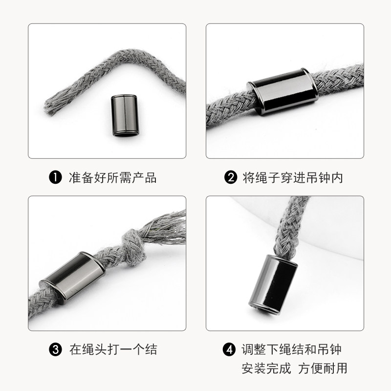 金属吊钟纽扣卫衣羽绒服帽子绳头穿绳扣运动裤裤腰衣服调节尾扣子_虎窝淘