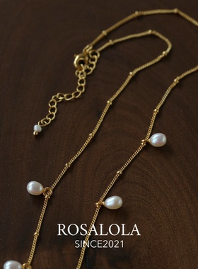 ROSALOLA 光之晨露·法式浪漫复古珍珠项链·LOLA系列 061501