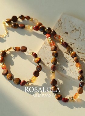 ROSALOLA 暖阳吻冬石·法式浪漫复古项链·LOLA系列 122217