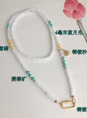 度假风编绳项链新中式挂链绳子