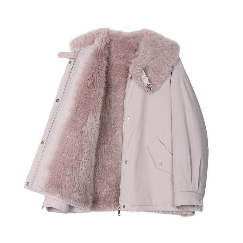 【金金宠粉】"芋泥麻薯"百搭大毛领抗风保暖毛毛外套,淘宝优惠券,粉丝福利购,淘宝优惠卷