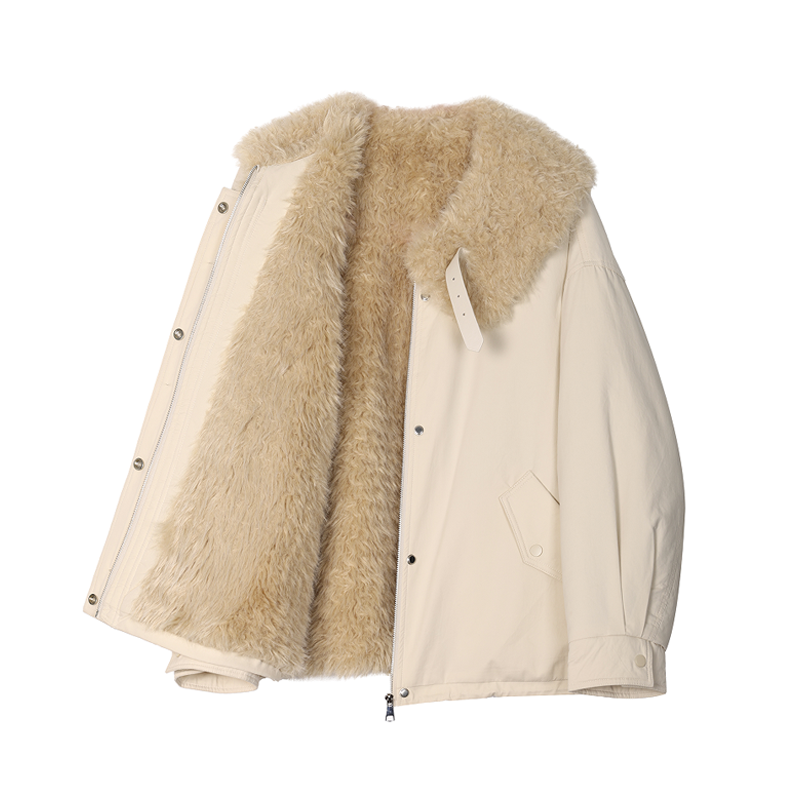 【金金宠粉】"芋泥麻薯"百搭大毛领抗风保暖毛毛外套,淘宝优惠券,粉丝福利购,淘宝优惠卷