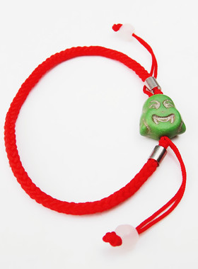 2022年新款红绳手链 调节编织骷髅佛像本命年红绳子手绳陶瓷配饰