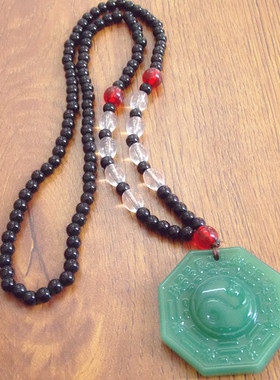 绿色民族风缅甸微镶创业毛衣链