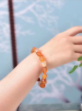 阿拉善多彩随形工艺品戈壁玛瑙