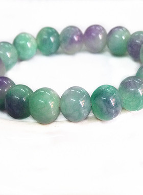 天然水晶绿幽灵玛瑙多宝手链