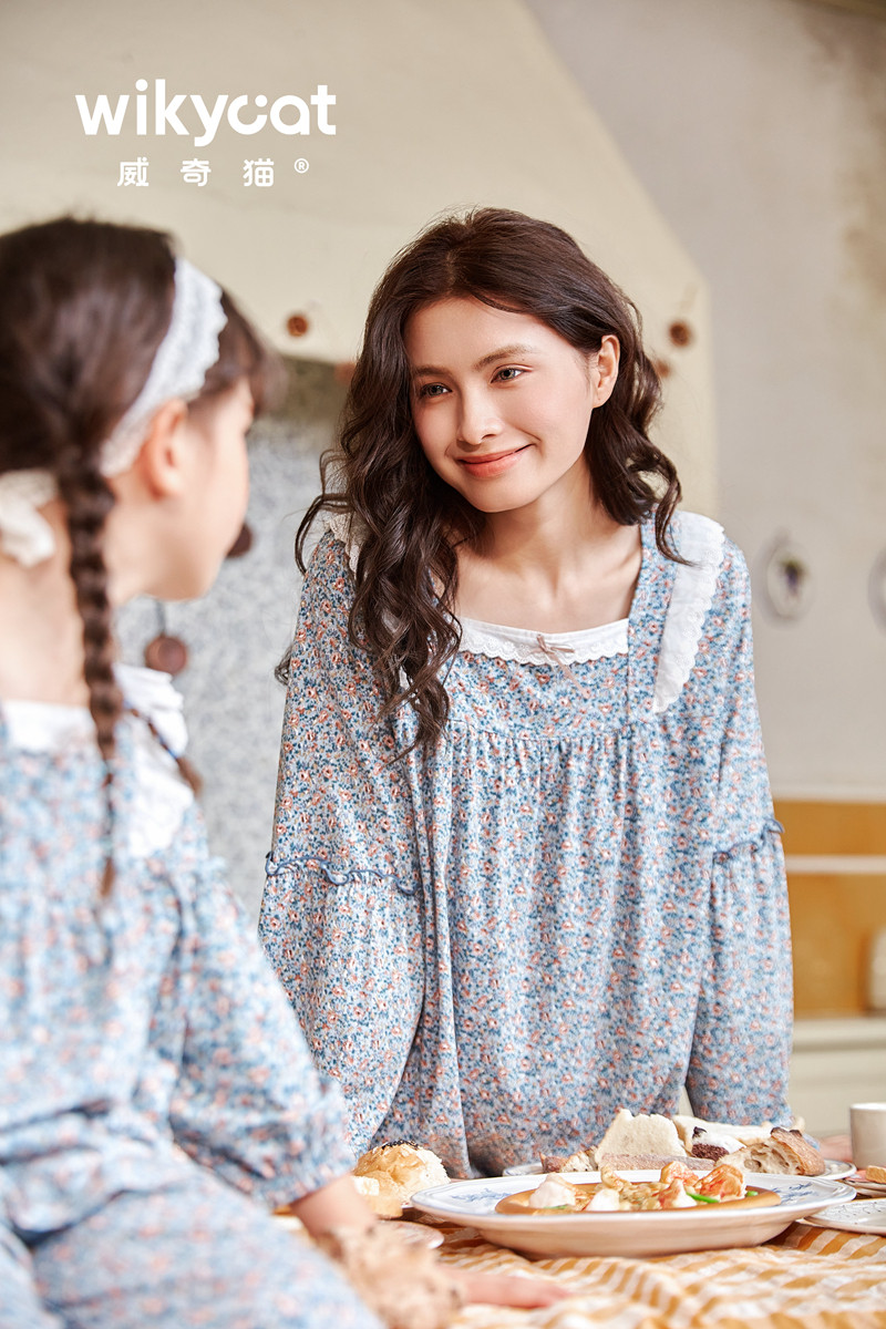 威奇猫夏款莫代尔童成人家居服家居裙睡衣套装睡裙亲子装,淘宝优惠券,粉丝福利购,淘宝优惠卷